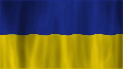 Ukraine wave flag animation Stock Footage 171109335