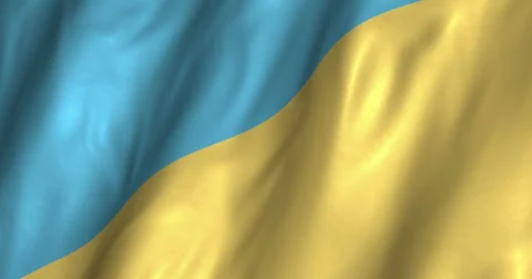 Ukraine Waving Flag 4K Video stock 61907497