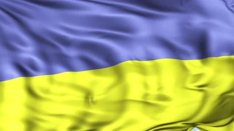 Ukraine Waving Flag Background Video stock 204131904