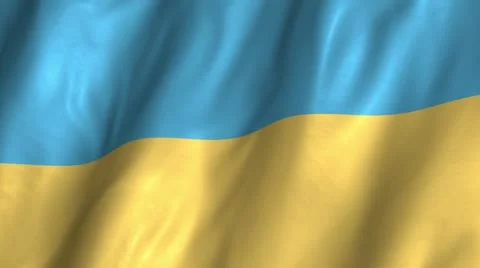 Ukraine Waving Flag Stock Footage 12366799