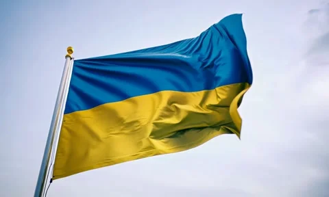 Ukraine Waving Flag Stock Footage 280873828
