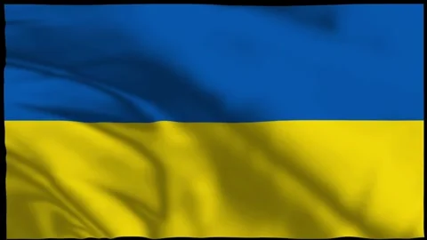 Ukraine Wavy Flag Animation | Eastern Europe Stock Footage 304712258