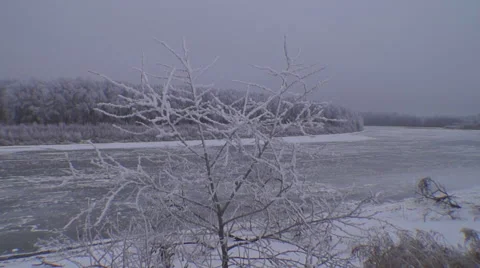 Ukraine, winter, river 動画素材 45437677