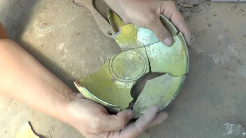  Ukrainian archaeologists study the ancient settlement in the northern Black Sea Stock Footage 104959392