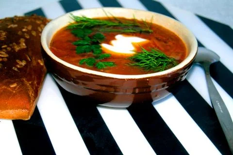 Ukrainian borsch. Foto stock