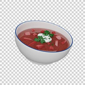 Ukrainian Borscht Stock Illustration
