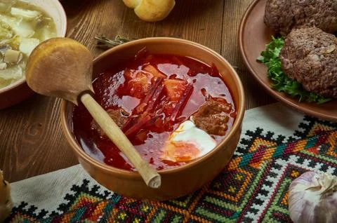 Ukrainian Borscht Stock Photos
