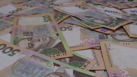 Ukrainian currency Stock Footage 236295478