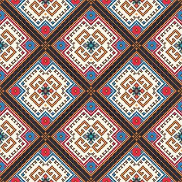 Ukrainian ebroidery pattern Stock Illustration