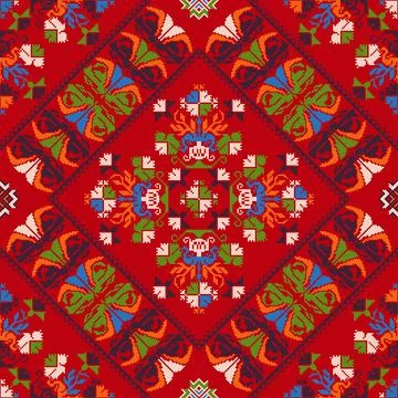 Ukrainian ebroidery pattern Stock Illustration