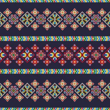 Ukrainian ebroidery pattern Illustrazione stock