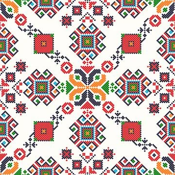 Ukrainian ebroidery pattern 스톡 일러스트