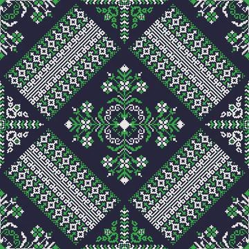 Ukrainian ebroidery pattern Stock Illustration