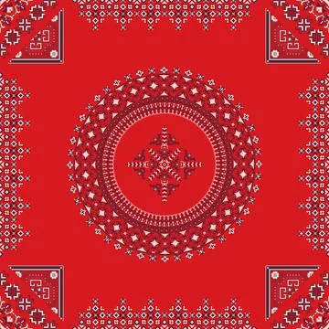 Ukrainian ebroidery pattern Illustrazione stock