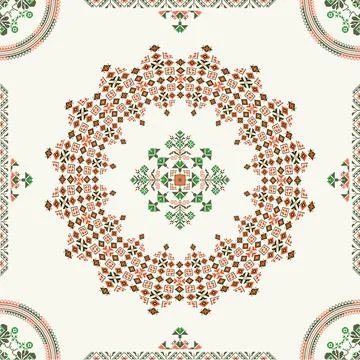 Ukrainian ebroidery pattern Stock Illustration
