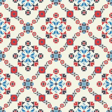 Ukrainian ebroidery pattern Stockillustratie