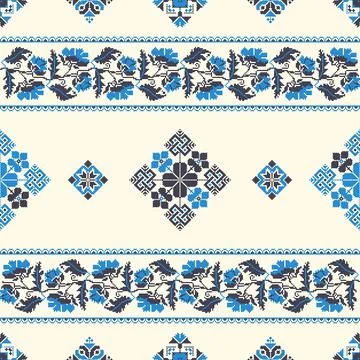 Ukrainian ebroidery pattern Stock Illustration