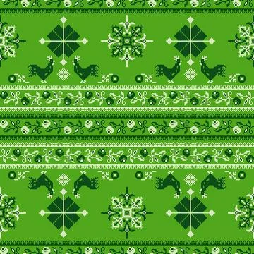 Ukrainian ebroidery pattern Stock Illustration