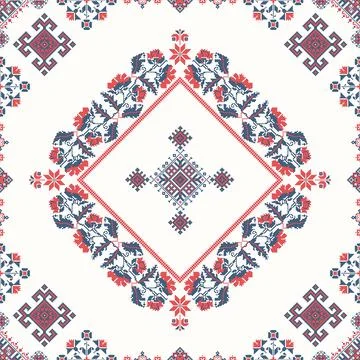Ukrainian ebroidery pattern Stock Illustration