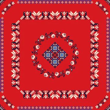 Ukrainian ebroidery pattern Stock Illustration