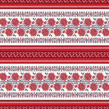 Ukrainian ebroidery pattern Stock Illustration