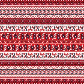 Ukrainian ebroidery pattern Stockillustratie