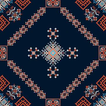 Ukrainian ebroidery pattern Stockillustratie