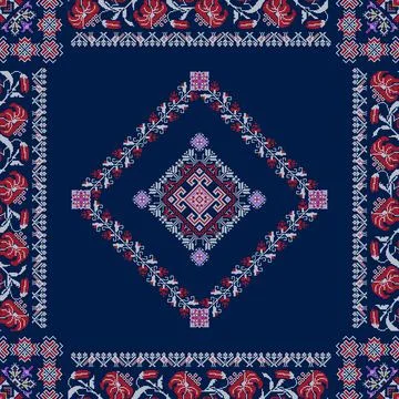 Ukrainian ebroidery pattern Stock Illustration