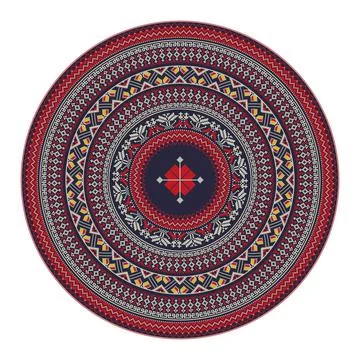 Ukrainian embroidery design element  Stock-Illustration