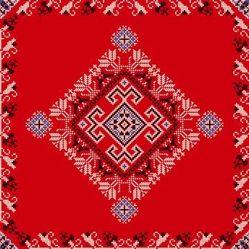 Ukrainian embroidery pattern  Stock Illustration