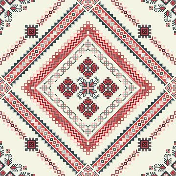 Ukrainian embroidery pattern  Stock Illustration