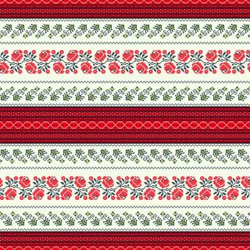 Ukrainian embroidery pattern  Stock Illustration