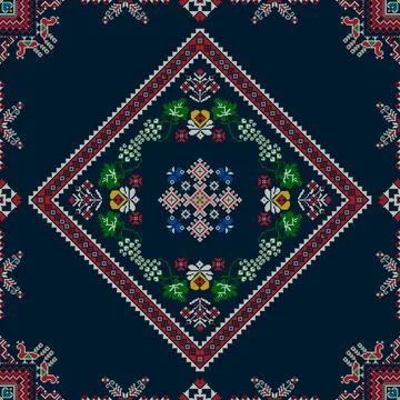 Ukrainian embroidery pattern  Stock Illustration