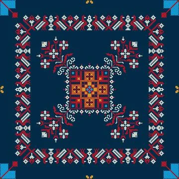 Ukrainian embroidery pattern  Stockillustratie