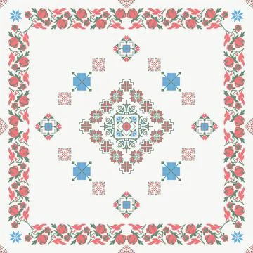 Ukrainian embroidery pattern  Stock Illustration