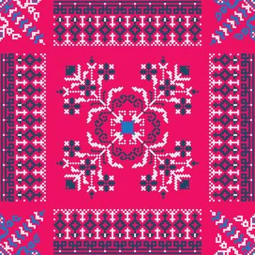 Ukrainian embroidery pattern  Illustrazione stock