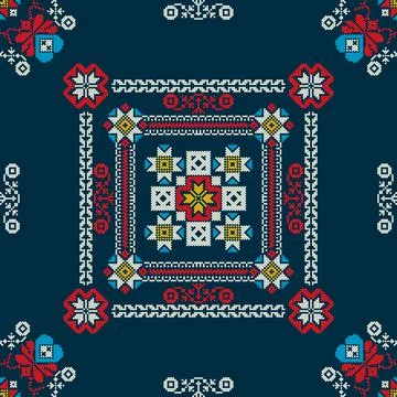 Ukrainian embroidery pattern  Stockillustratie