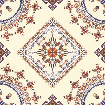 Ukrainian embroidery pattern  Stock Illustration