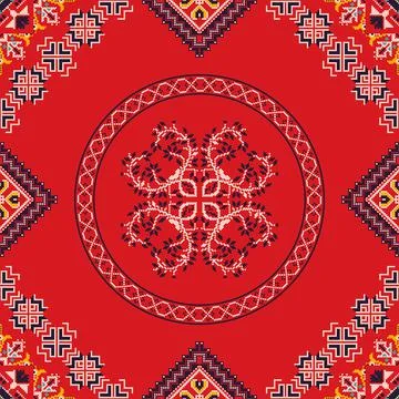 Ukrainian embroidery pattern  Stock Illustration
