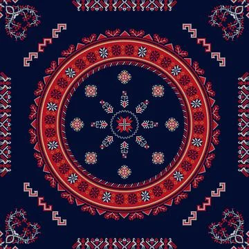 Ukrainian embroidery pattern  Stock Illustration