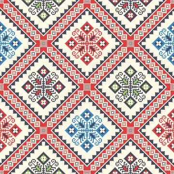 Ukrainian embroidery pattern  Stockillustratie