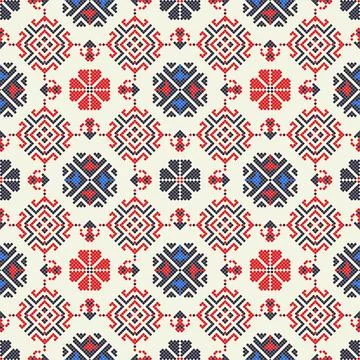 Ukrainian embroidery pattern  Stockillustratie