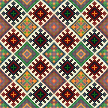 Ukrainian embroidery pattern  Stockillustratie