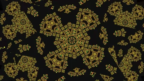 Ukrainian embroidery. Ukrainian star pattern. Spinning pattern. Stock Footage 307383984