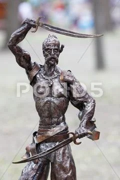 Ukrainian ethnic hand-made articles Stock Photos