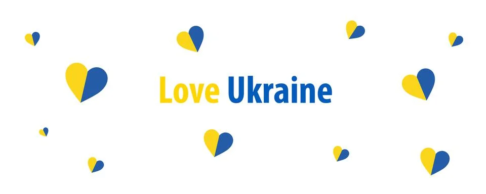 Ukrainian flag on the background. Illustrazione stock