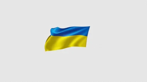 Ukrainian flag Stock Footage 210448236