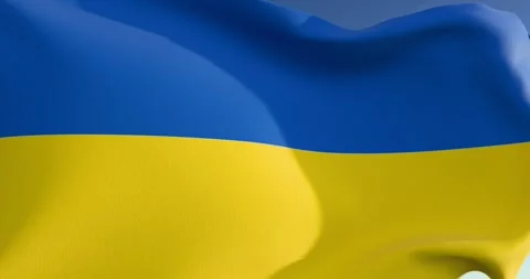 Ukrainian flag Stock Footage 300205358