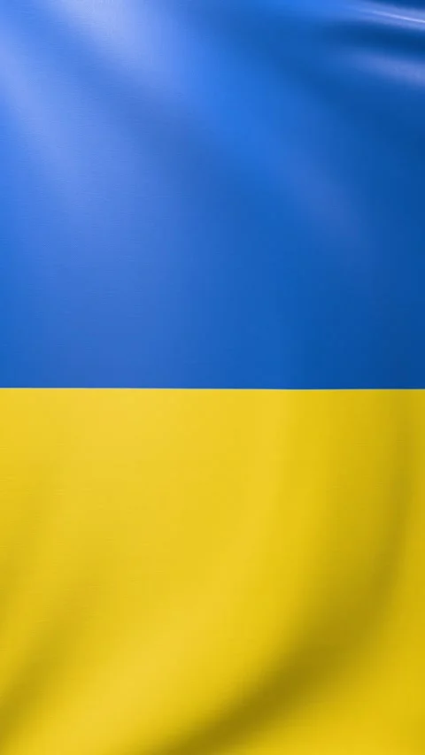 Ukrainian flag Video stock 302740281