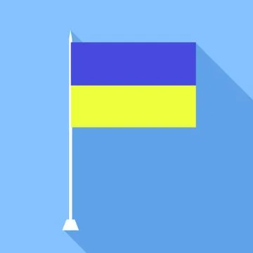 Ukrainian flag . Stock Illustration